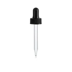 18-400 Black PP Dropper 66mm Pipette | 25 Pack<Jar Store Outlet
