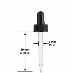 20-400 Black PP Dropper 89mm Pipette | 18 Pack<Jar Store Discount