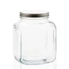 1 Gallon Anchor Cracker Jar with Brushed Metal Lid | 4 Pack<Jar Store Online