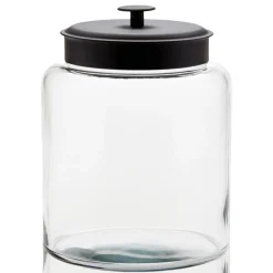 2 Gallon Anchor Montana Jar with Black Metal Cover<Jar Store Sale