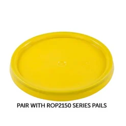 5 Gallon RightPail" Yellow HDPE Tear Tab Lid<Jar Store Outlet