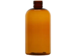 8 oz Amber PET Boston Round 24-410 | 36 Pack<Jar Store Outlet