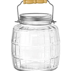 128 oz. Anchor Barrel Jar with Metal Cover | 2 Pack<Jar Store Clearance
