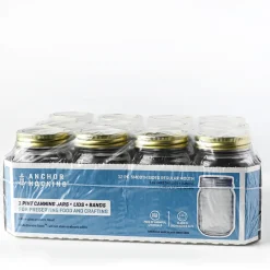 16 oz Anchor Canning Jar with 2 Piece Lid | 12 Pack<Jar Store Fashion