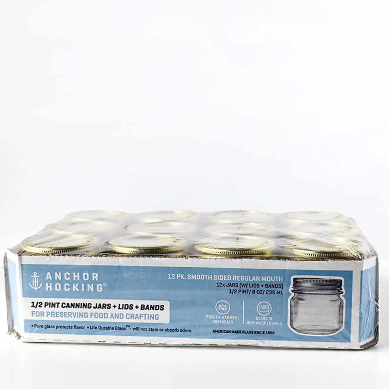 8 oz. Anchor Canning Jar with 2 Piece Lid | 12 Pack<Jar Store Sale