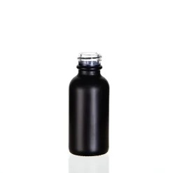 1 oz Black Boston Round Bottle 20-400 | 25 Pack<Jar Store Hot