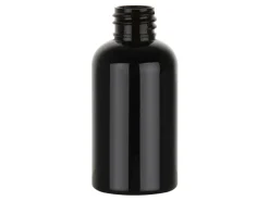 8 oz Black PET Boston Round 24-410 | 36 Pack<Jar Store Discount