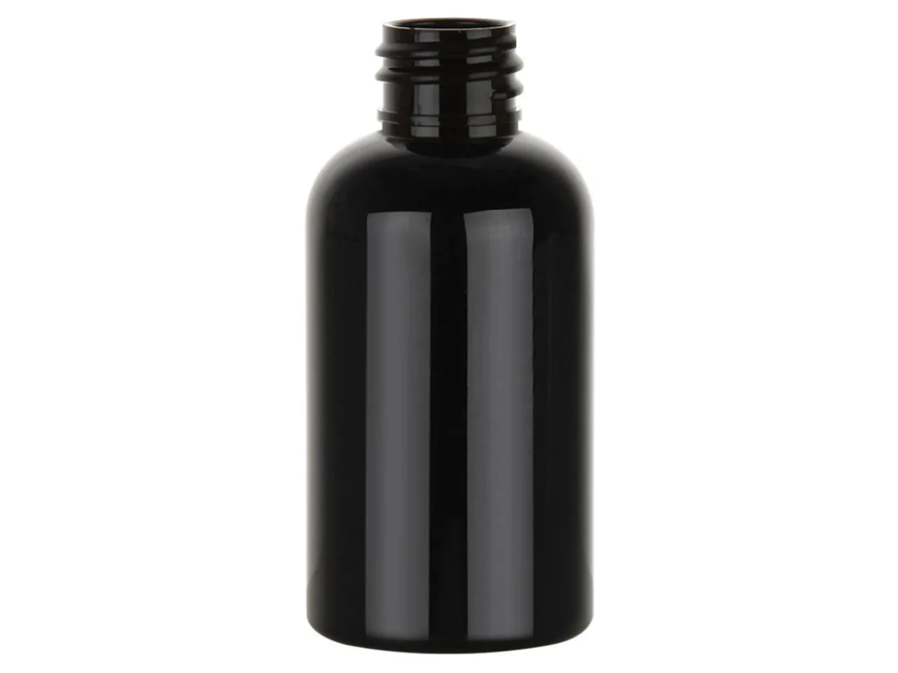 8 oz Black PET Boston Round 24-410 | 36 Pack<Jar Store Discount