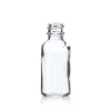 1 oz Clear Boston Round Bottle 20-400 | 25 Pack<Jar Store Clearance
