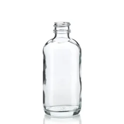 4 oz Clear Boston Round Bottle 22-400 | 12 Pack<Jar Store Hot