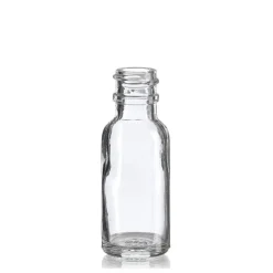 1/2 oz Clear Boston Round Bottle 18-400 | 25 Pack<Jar Store Clearance