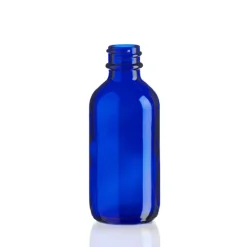 2 oz Cobalt Blue Boston Round Bottle 20-400 | 18 Pack<Jar Store Online