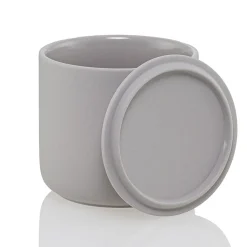 13.5 oz Gray Ceramic Candle Jar with Lid | 16 Pack<Jar Store Discount