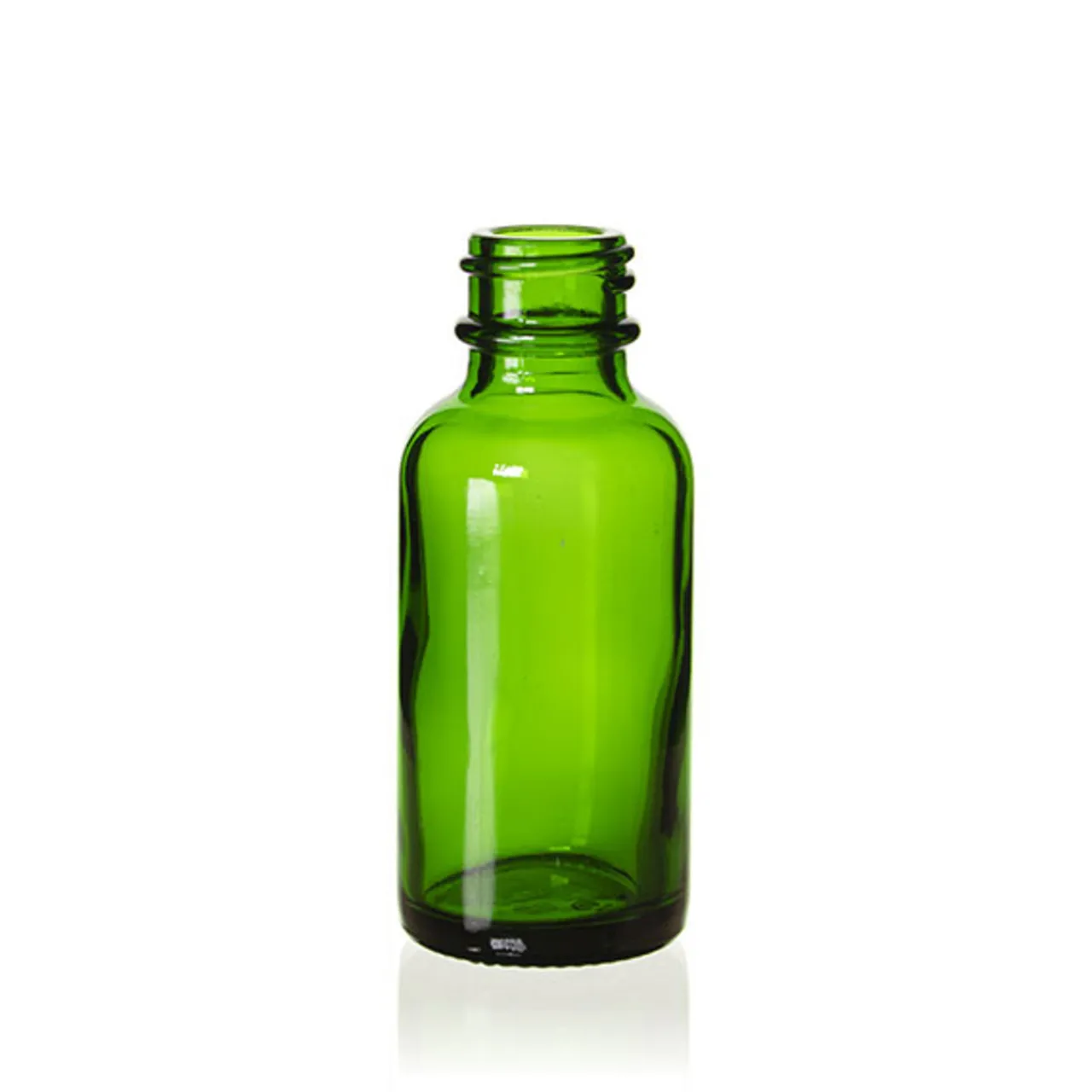 1 oz Green Boston Round Bottle 20-400 | 25 Pack<Jar Store Online