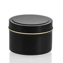 4 oz Black Candle Tin with Feet | 12 Pack<Jar Store Clearance