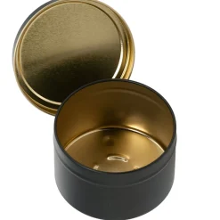 4 oz Black Candle Tin with Feet | 12 Pack<Jar Store Clearance