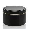 8 oz Black Candle Tin with Feet | 12 Pack<Jar Store Hot