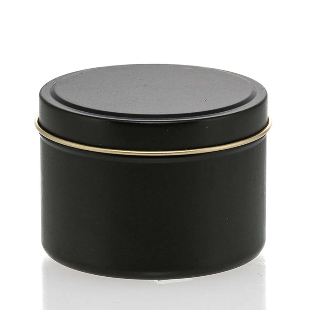 6 oz Black Candle Tin with Feet | 12 Pack<Jar Store Online
