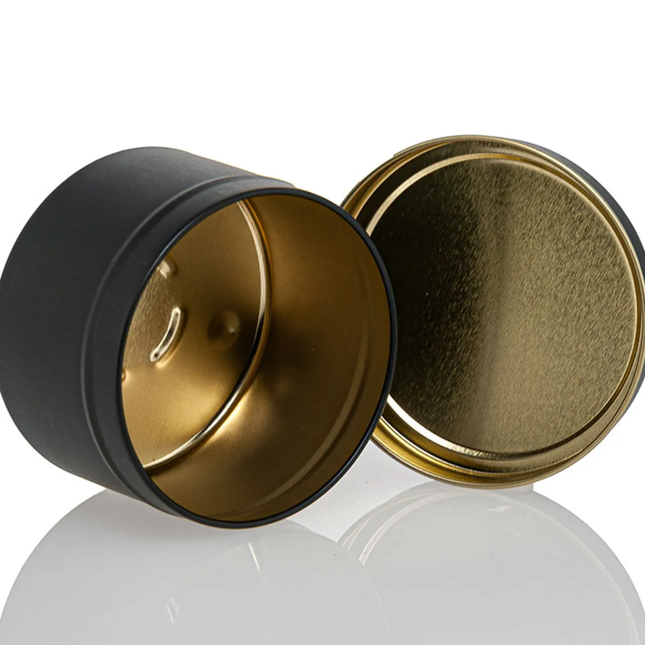 6 oz Black Candle Tin with Feet | 12 Pack<Jar Store Online