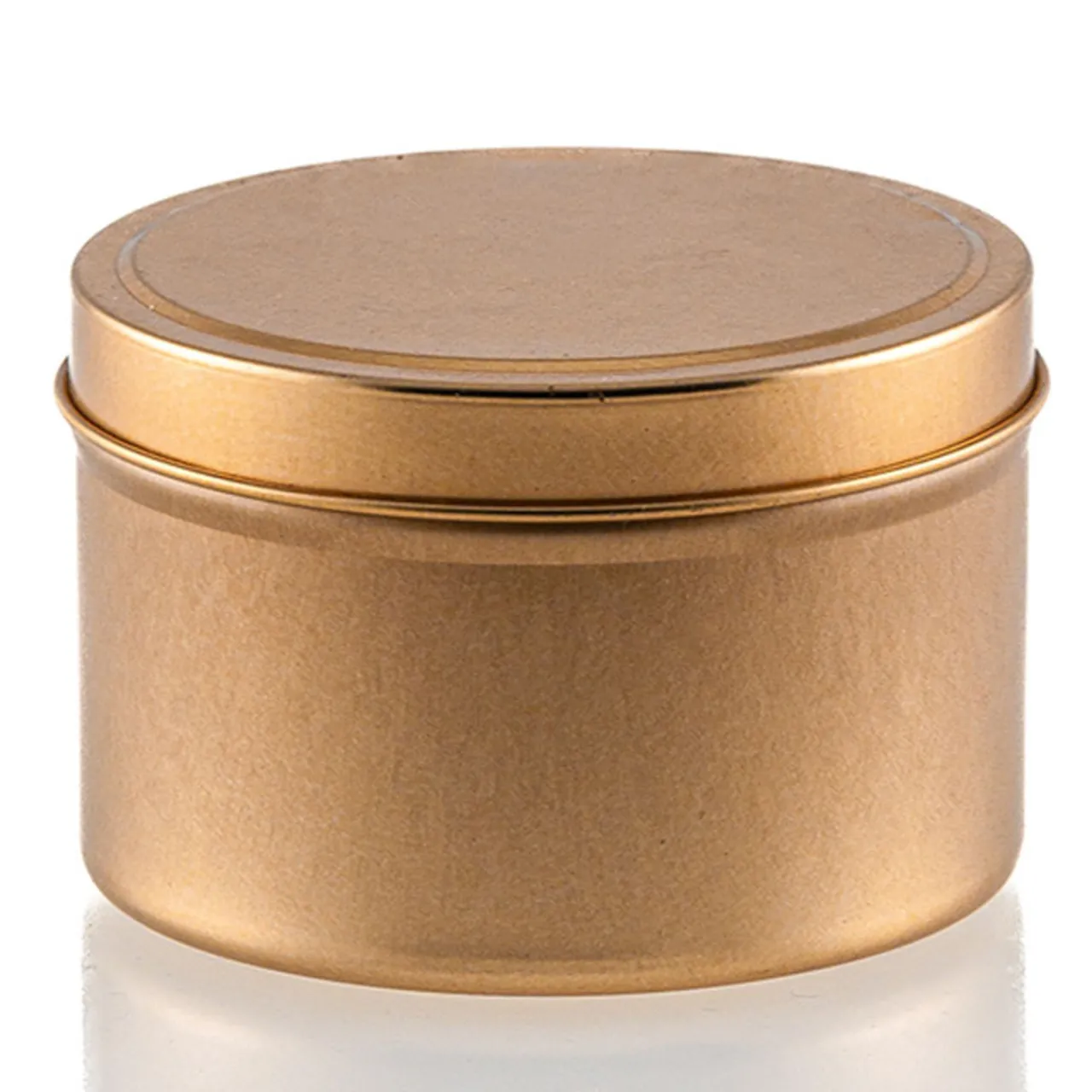 12 oz Rose Gold Candle Tin with Feet | 12 Pack<Jar Store Outlet