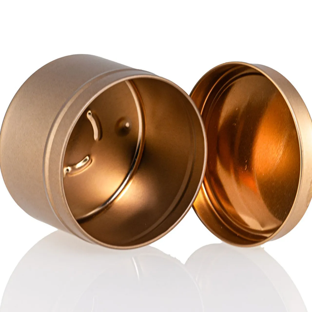 4 oz Rose Gold Candle Tin with Feet | 12 Pack<Jar Store Best