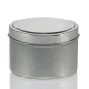 8 oz Silver Candle Tin with Feet | 12 Pack<Jar Store Clearance