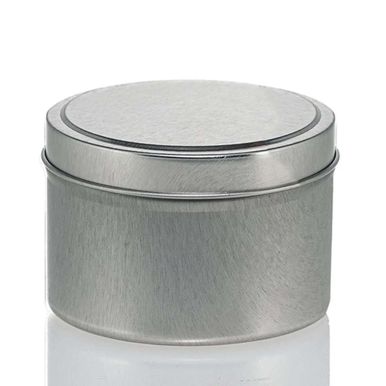 6 oz Silver Candle Tin with Feet | 12 Pack<Jar Store Fashion