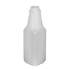 32 oz Natural HDPE Tall Square Tamper Evident Bottle 38-400 | 12 Pack<Jar Store Hot