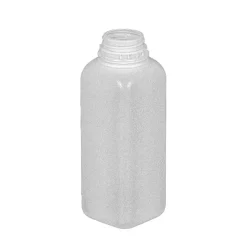 16 oz Natural HDPE Tall Square Tamper Evident Bottle 38-400 | 12 Pack<Jar Store New