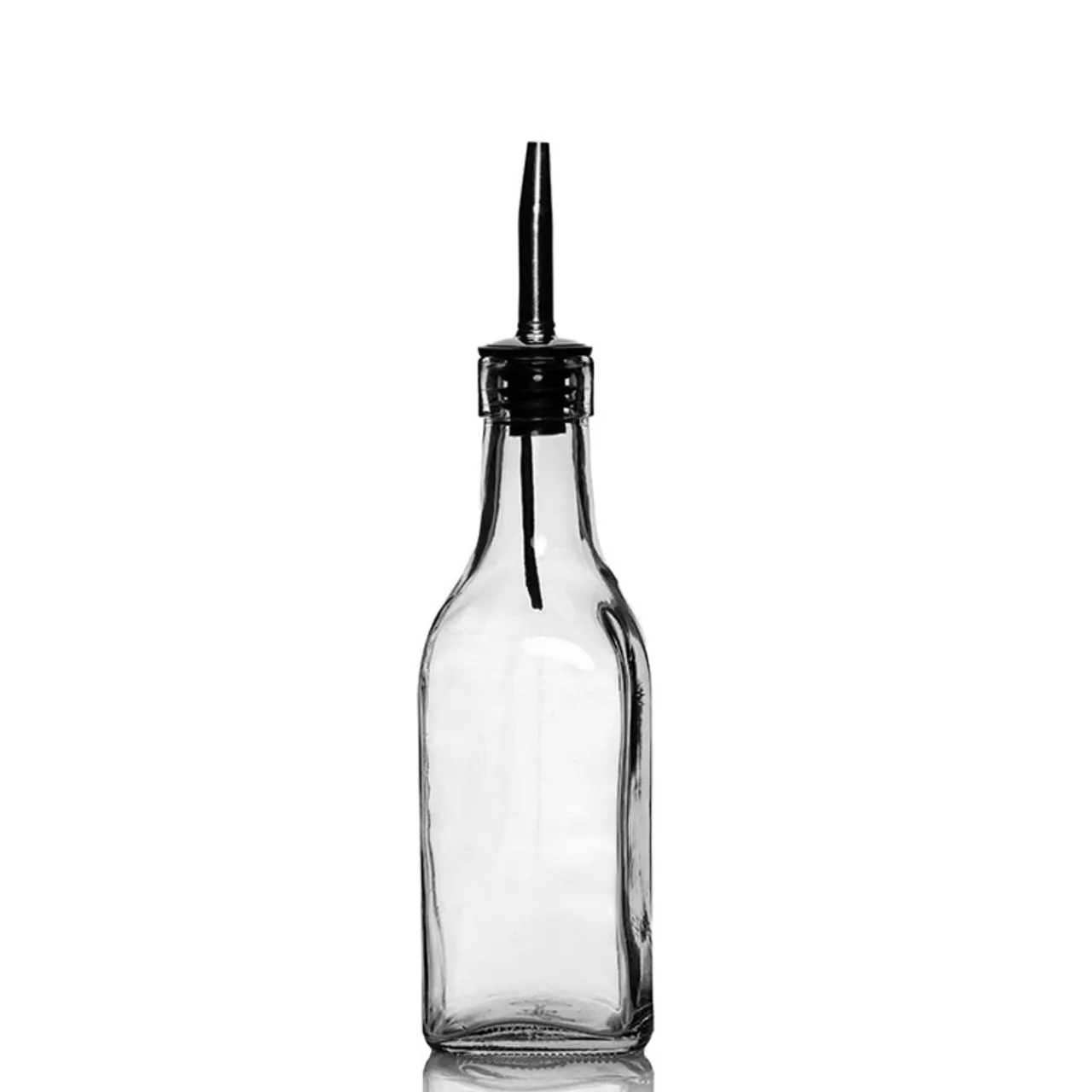 11 oz. Oil and Vinegar Bottle with Stainless Steel Spout<Jar Store Hot