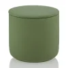 13.5 oz Olive Green Ceramic Candle Jar with Lid | 16 Pack<Jar Store Online