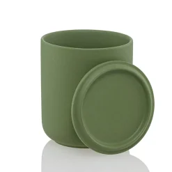 12.7 oz Olive Green Ceramic Candle Jar with Lid | 16 Pack<Jar Store Outlet