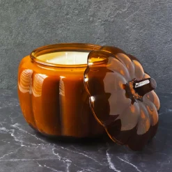 70 oz. Orange Anchor Pumpkin Jar with Lid<Jar Store Clearance