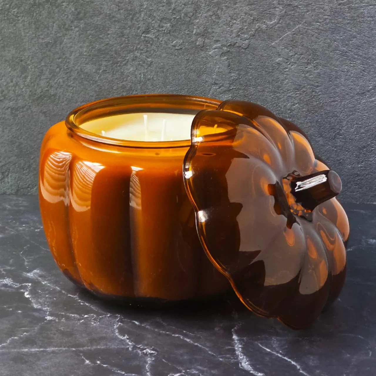 70 oz. Orange Anchor Pumpkin Jar with Lid<Jar Store Clearance