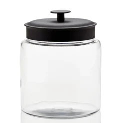 3 Quart Anchor Mini Montana Jar with Black Metal Cover | 2 Pack<Jar Store Sale