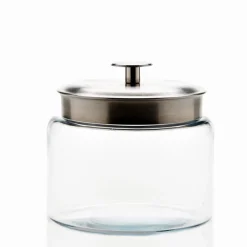 2 Quart Anchor Mini Montana Jar with Silver Metal Cover | 2 Pack<Jar Store Fashion