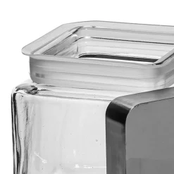 1 Quart Anchor Square Jar with Brushed Metal Cover | 6 Pack<Jar Store Best