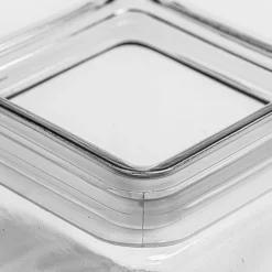 1 Quart Anchor Square Jar with Bamboo Lid<Jar Store Discount