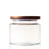 2 Quart Modern Montana Jar with Wooden Acacia Lid | 2 Pack<Jar Store Sale