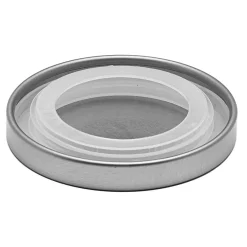 Anchor Brushed Silver Metal Cover | 12 Pack<Jar Store Hot