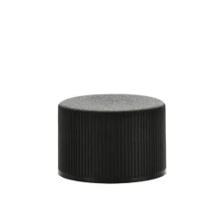 Black 20-410 Polypropylene Ribbed Cap with Liner | 36 Pack<Jar Store Fashion