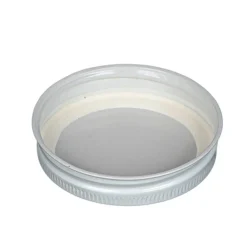 58-400 White Metal Lid | 12 Pack<Jar Store Best