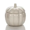 Light Gray 70 oz. Anchor Pumpkin Jar with Lid<Jar Store Discount