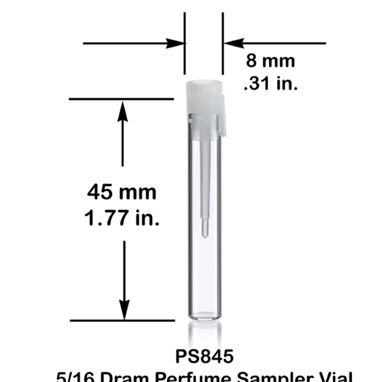Perfume Sampler Vial - 5/16 Dram | 100 Pack<Jar Store Clearance