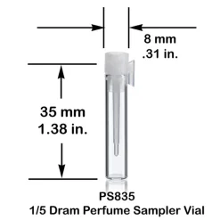 Perfume Sampler Vial - 1/5 Dram | 100 Pack<Jar Store New