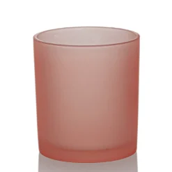 Rose Pink Colored Candle Jar - 14.5 oz with Bamboo Lid | 12 Pack<Jar Store Online