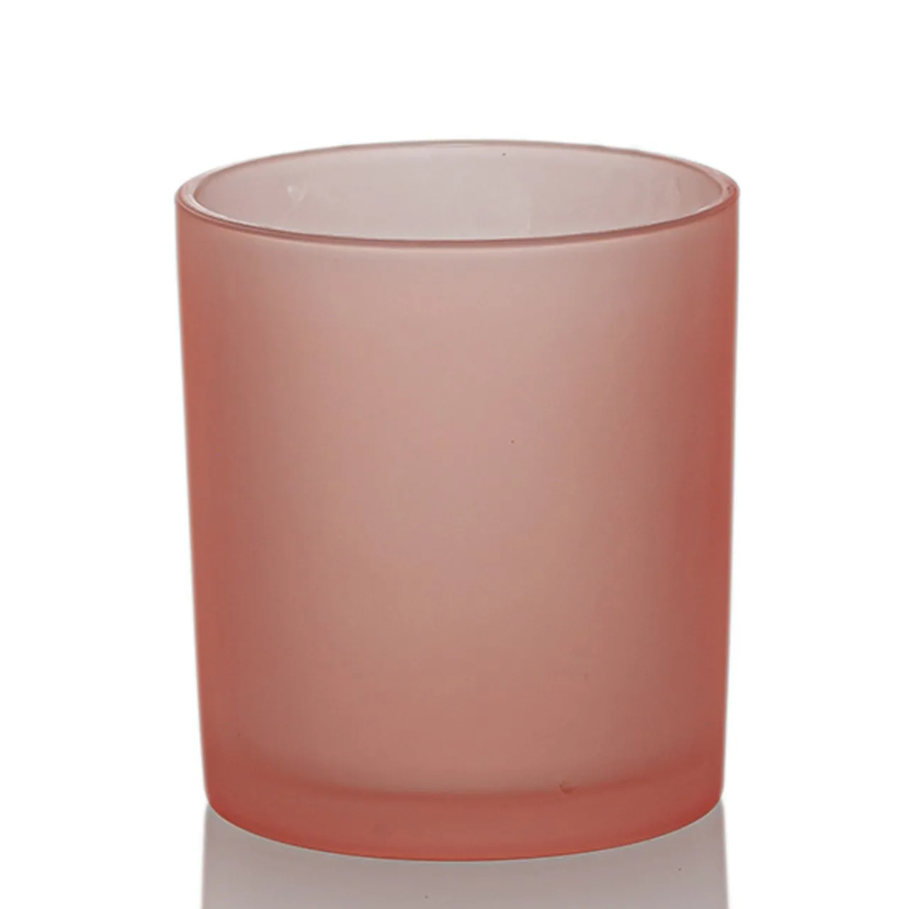 Rose Pink Colored Candle Jar - 14.5 oz with Bamboo Lid | 12 Pack<Jar Store Online