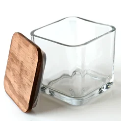 Timber Square Stained Wood Candle Lid | 12 Pack<Jar Store Online