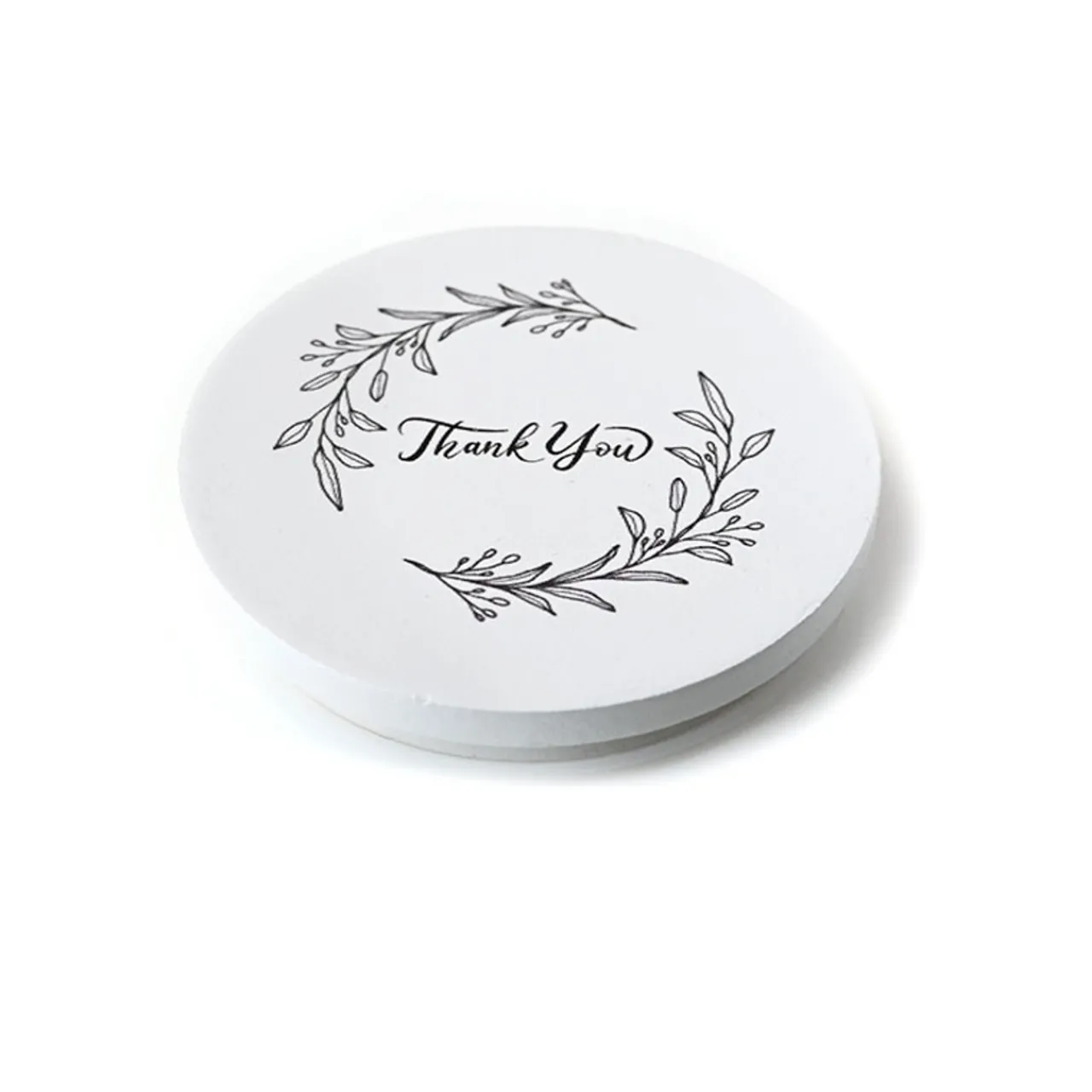 White Thank You Wood Lid | 12 Pack<Jar Store Best